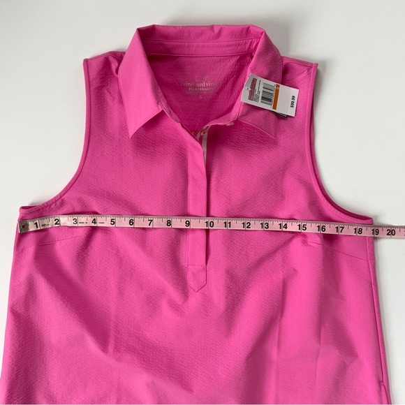 NWT Vineyard Vines Harbor Popover Dress in Fuschia Pink Size Small - Picture 6 of 9